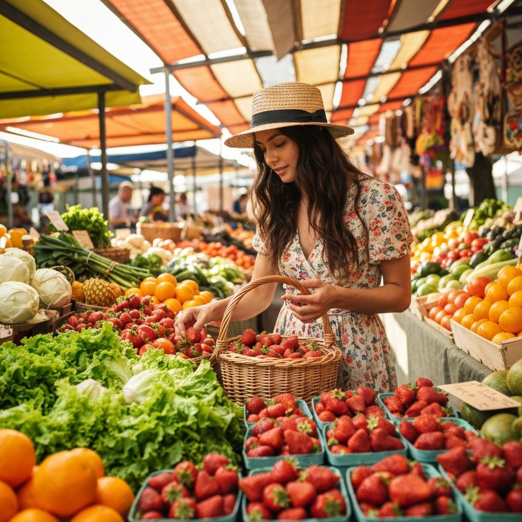 Shopping for fresh produce